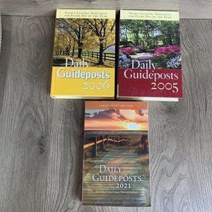 Daily Guideposts A Spirit-Lifting Devotional Book Lot of 3 (2005, 2006, 2021)
